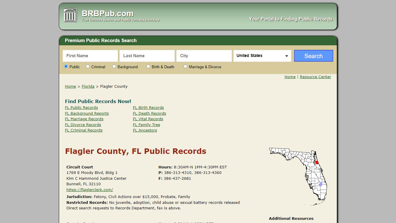 Flagler County Public Records | Search Florida Government Databases